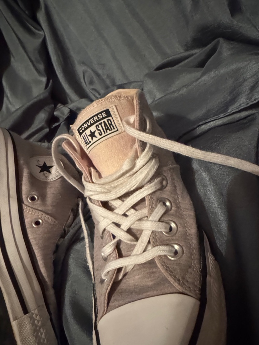 Converse Madison Mid Top Sneakers womens  size 8 Heather Pink & White - Picture 6 of 7